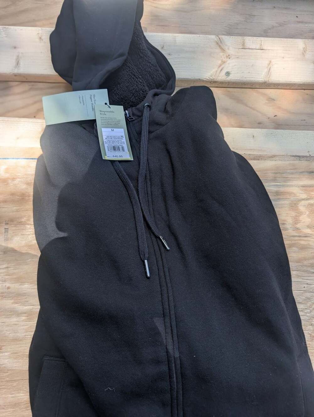 Target The Everyday Zipper Hoodie Size M Black